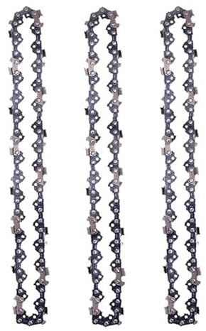 JMORCO Sägeketten Edelstahl 14 Zoll Kettensäge 3/8 LP .050 52 DL Halbmeißel Elektrokettensäge Ersatz for Holzbearbeitung Protokollierung Beschneiden(3X Chain)