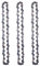 JMORCO Sägeketten Edelstahl 14 Zoll Kettensäge 3/8 LP .050 52 DL Halbmeißel Elektrokettensäge Ersatz for Holzbearbeitung Protokollierung Beschneiden(3X Chain)