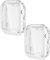 2 Pack Case Compatible with Apple Watch 10 46mm with Screen Protector, Flexible TPU Shockproof Scratch Proof Cover Case for 46mm Apple Watch 10 (Clear/Clear)