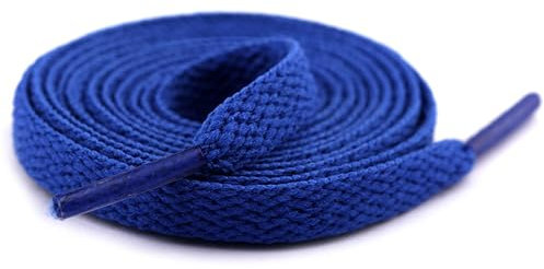 newrong Cordones casuales para zapatos, accesorios para zapatillas de baloncesto, azul real, 2 pieces