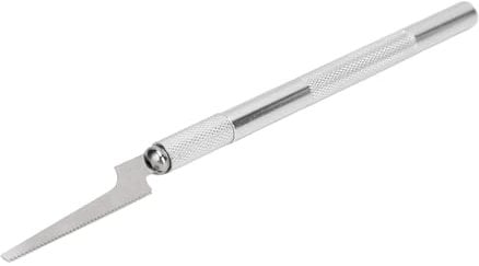 LOCADENCE Mini Hand Saw Model Tools, Craft Razor Saw Hacksaw Tool with 2 Different Blades, Aluminum Alloy and Steel Mini Hand Saw Model Craft for Woodworking DIY Projects