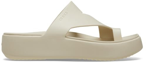 Crocs Getaway Platform Toe Loop, Sandali Donna, Sandstone, 39/40 EU