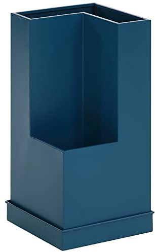 UKJYJHHFG Umbrella Stands,Nordic Modern Umbrella Stand with Drip Tray, Office/Garage/Front Door/Entryway Umbrellas Organizer Holder, Rustproof Umbrella Rack/Blue