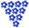 BRIGHTFUFU Ersatz-tischfußball 10 Stück 36 Mm Für Tischfußballspiele Für Jungen Und Mädchen PVC-Material