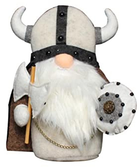 Thonlai Wikinger-Ritter-Plüschzwerg-Puppe, Gesichtsloser Zwerg-Plüschpuppe, Ritter-Zwerg-Wikinger-Gladiator-Figur, Tisch-Schlafzimmer-Ornamente-Dekoration (3)