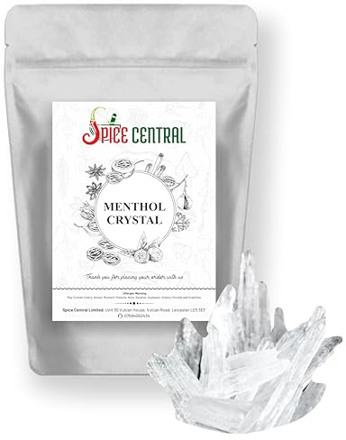 Natural Menthol Crystals Congestion Cold Flu Blocked Nose Relief Aromatherapy Premium Quality! (100g)