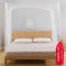 Moustiquaire pour Lit, 200x200x180cm Moustiquaire Lit 2 Places, Moustiquaire Exterieur avec Sac de Rangement, Moustiquaire Lit pour Voyage, Camping, à la Maison, Pergolas, Patios, Jardin