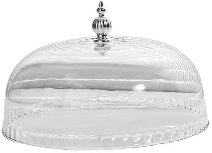 Colcolo Transparent Cake Dome Cover Lebensmittelabdeckung Robuste Runde Tortenständerauflage, Staubdicht Tortenauflage, Tortenständer, Lebensmittel Kunststoff Gebäckständer, 30cm