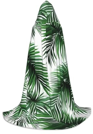 FKGKDF Palm Tree. Print Unisex Hooded Cape, Thoughtful Present For Halloween/Cosplay Lovers/Theme Parties
