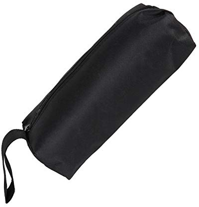 Oumefar Heavy Duty Tool Bag with Zipper for Hand Tools, Electricians Bag, Portable Artist Paint Brush - Black (Black)