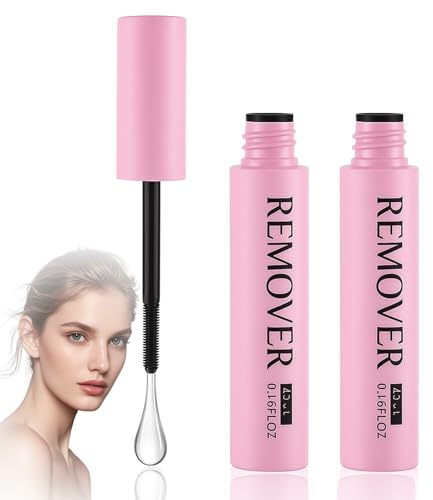 2PCS Fast-Acting Gentle Eyelash Glue Remover for Lash Extensions - Bond & Seal Cluster Lash Adhesive Solution, Safe for Sensitive Eyes, Quick At-Home Removal for Individual & Cluster Lashes (B)
