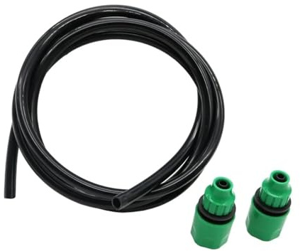 Flexibler Gartenbewässerungsschlauch, 8/11 mm, Wasserschlauch mit Schnellanschluss – 0,95 cm – langlebiges 5-m-Set für effiziente Bewässerungslösungen
