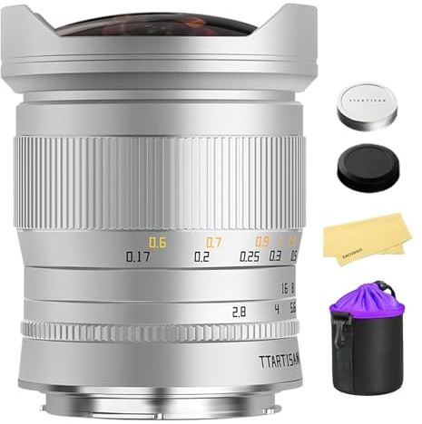 TTArtisan Objectif Fisheye Plein Format 11 mm F2.8 pour Monture L, Objectif Ultra Grand Angle 180° à Mise au Point Manuelle pour Panasonic Lumix S5II, S5, S1R, S1H, Leica SL, SL2, SL3, Sigma FP