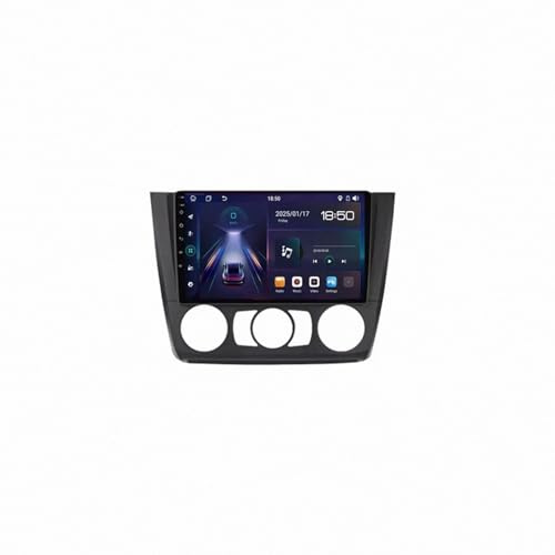 Pantalla Coche para BMW E90 E91 E92 E93 Enlace Espejo iOS, Navegación, G00Gle Asistente de Voz, Siri, FM, Aux, Bluetooth, 4 Nuclear 1G+16G