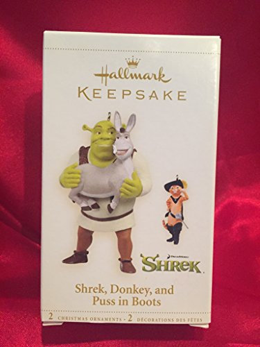 Shrek & Puss in Boots 2006 Hallmark Ornament qxi6226