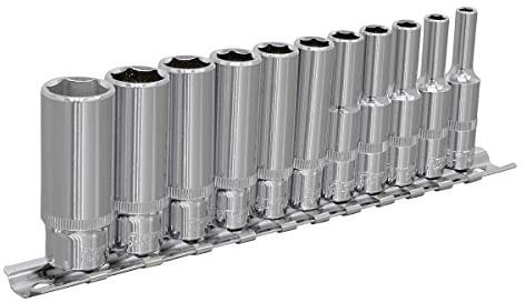 Sealey Ak2671 Socket Set 11Pc 1/4Sq Drive 6Pt Deep Walldrive Imperial