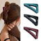 IYOU Haarspangen für Damen und Mädchen, französisch, matt, dreieckig, Kunststoff, mittelgroß, rutschfest, für den Außenbereich, 3 Stück