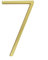YZDKJ 127mm Golden Floating Modern House Number Satin Brass Door Home Address Numbers For House Digital Outdoor Sign Plates 5 In. #1 (Color : 7)