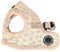 Puppia Brustgeschirr für kleine und mittelgroße Hunde - Hepatica Harness B - verstellbar und komfortabel, Beige, XL