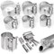 Swpeet 2Pcs 2.25 Inch Stainless Steel Exhaust Clamp, Lap Joint Band Clamp Exhaust Clamps Pipe Repair Parts, Butt Joint Exhaust Band Clamp Sleeve Coupler for Exhaust Pipes Mufflers