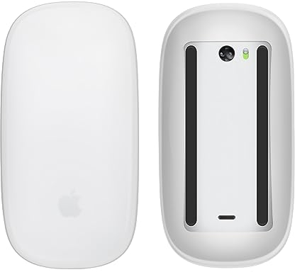 kwmobile Case Compatible con Apple Magic Mouse 1/2 Funda Silicona - Funda Protectora para Raton de Ordenador - Protección Completa - Transparente Mate