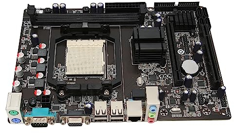 Gugxiom Placa Base de Computadora de Escritorio para AMD AM2 AM2 + AM3, Placa Base de Computadora DDR3 de Doble Canal con 4 X SATA2.0 4 X USB2.0 VGA y Ranura de Expansión PCIE