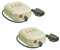 2X Perfect TAE Adapter - Verlängerungsbox 0,2 m - TAE-F Stecker auf 3X TAE-N/F/N Buchse - RJ11 / RJ14 Buchse (6P4C) - 0,2m Kabel - 2 Stück