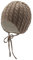 Sterntaler Strickmütze mit Zopfmuster - Unisex Babymütze, gefüttert mit wärmendem Baumwollfleece - Wintermütze mit Ohrenklappen und Bindeband - beige, 47