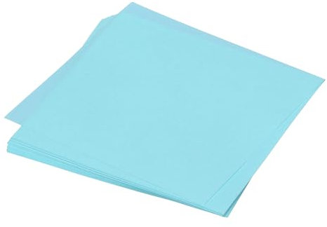 QUARKZMAN 50 Blatt Origami Papier, doppelseitiges Bastelpapier hellblau 13 x 13 cm Bastelpapier Set 70 g/m², Faltpapier Quadratisch für Kinder-Erwachsene, DIY, Schul-Kunsthandwerksprojekte