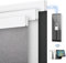 DENFOON Motorized Blinds with Remote control, Custom Blackout Smart Blinds [with Cover],Electric Blinds with Complimentary Solar Panel, Cordless Automatic Roller Shades for Windows (Black，33W x 72H)