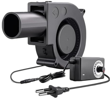 Xinlie Ventilatore Radiale 220 V Ventola per Stufa a Legna Ventola di Raffreddamento con Controller per Elettrodomestici, Cambio Ventola, Barbecue, Camino per Campeggio Campeggio Picnic Soffiatore