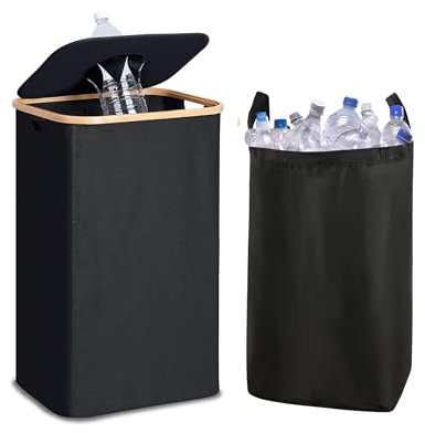 SolVva - Pfandbehälter - Recyclingbehälter - Pfandflaschen und -dosen - 100 Liter Abfallbehälter - Wasserdicht - Auch für Kunststoff, Pappe, Glas und Papier geeignet (mittlere Größe)