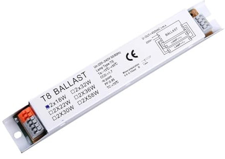 BPBZUTUMDZ Reattori for lampade Fluorescenti for Alimentatore elettronico ad Ampia Tensione T8 220-240 V CA 2x58 W(2x18W)