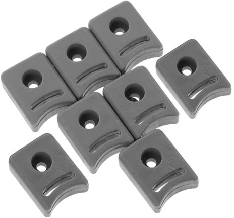 Veemoon 8pcs Shower Door Guide Bumper Stops Glass Sliding Door Track Bumpers Anti-Collision Blocks Suitable for Bathroom Use