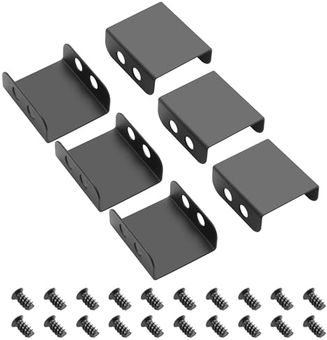 YAODHAOD Dual Fan Mount Rack 6PCS, 8cm / 9cm Fan Computer Radiator Holder Grafikkartenhalter(8/9CM Lüfter Seitenverschluss)