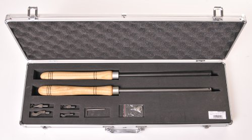Wiedemann Ausdrehhaken SET klein im Alukoffer für Drechsler/Woodturner, drechseln Woodturning
