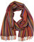 Rotfuchs Herrenschal Winter Streifen & Fischgrat modisch 100% Wolle (Merino) (52 x 190 cm, weinrot bunt)