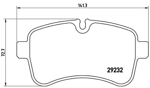 Brembo P A6 027 - Bremsbelagsatz, Scheibenbremse