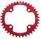 GOTOTOP Fahrrad-MTB-Kettenblatt, 32/34/36 / 38T BCD 104 Mountainbike-Stahl-Einzelne Kurbel-Kettenring-Reparatur-Teile (38T-Rot)
