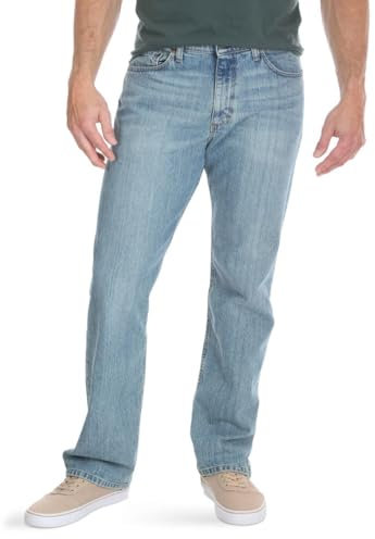 Wrangler Authentics Herren Regular Fit Comfort Flex Waist Jeans, Blau-Chalk Blue, 40W / 29L