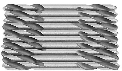 BIlinli 10 Stücke 3,2mm HSS Doppelseitige Spirale Torsionsbohrer Werkzeuge Bohrer Set