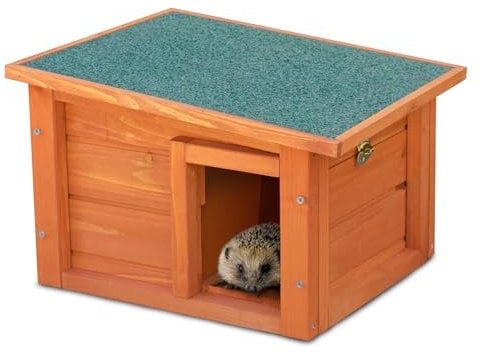 KCT Oslo Wooden Hedgehog House Outdoor Sanctuary Hibernation Hogitat Shelter
