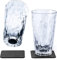 Silwy® HIGH-TECH Plastic Magnetic Glasses Including Metal Nano Gel Pads - Non-Slip Camping Glasses, Boat and Yacht Accessories (Longdrink // 0.3L // Set of 2)