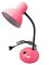 Vetrineinrete® Lampada da scrivania con braccio flessibile snodabile luce lume da tavolo orientabile da cameretta (Rosa) A127