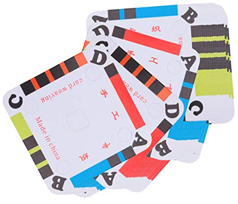 200stücke Diy Webkarten Papier Karten Für Webstuhl Handgefertigte Bastelartikel Kompakt Und Leicht Für Kreative Projekte