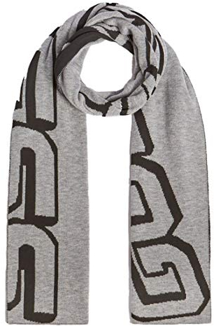 Guess Grauer und schwarzer Herrenschal M0BZ66Z2PQ0-SHGY TAGLIA UNICA