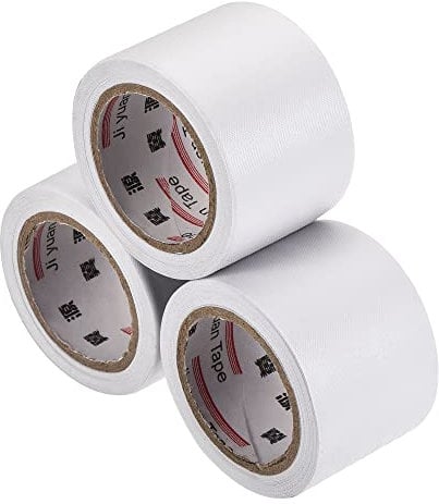 sourcing map Pipe Wrap Tapes Non-Adhesive 4cmx13m Protective Waterproof Tube Protector for Air Conditioner HVAC Pipes, PVC White Pack of 3