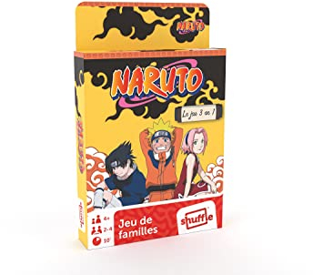 Shuffle - Kartenspiel Naruto – 3 in 1 – 7 Familien