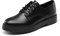 DREAM PAIRS Oxford Zapatos de Cordones Mujer Zapatos Planos Mujer Negro/PU SDOX2202W-E Talla 37 (EUR)