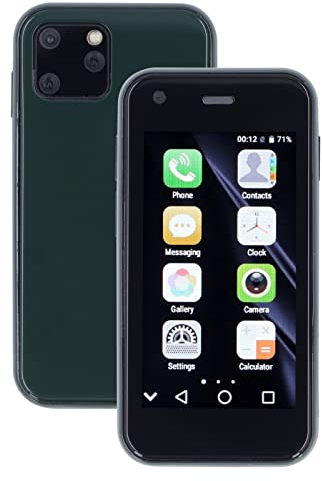Mini WiFi Smartphone 3G, Teléfono Pequeño 2G 3G de 2,5 Pulgadas con 1GB RAM 8GB ROM para Android, Admite Descarga de Aplicaciones, Teléfono Móvil Pequeño con Cámaras